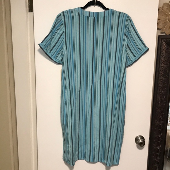 NEW St. John's Bay Womens Short Sleeve Striped Shift‎ Dress - Picture 5 of 6